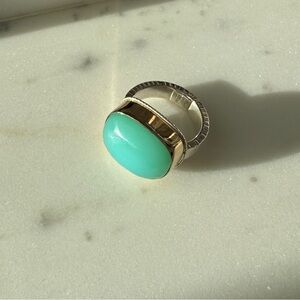 Jamie Joseph aqua chalcedony ring